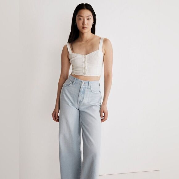 Madewell Tops - Madewell NWT Modular Sleeveless Tank in Lighthouse Size 16